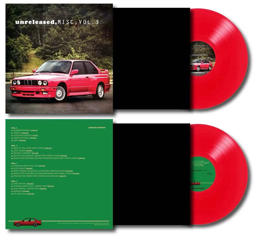 Frank Ocean unreleased, MISC Vol III (Red Vinyl 2LP)