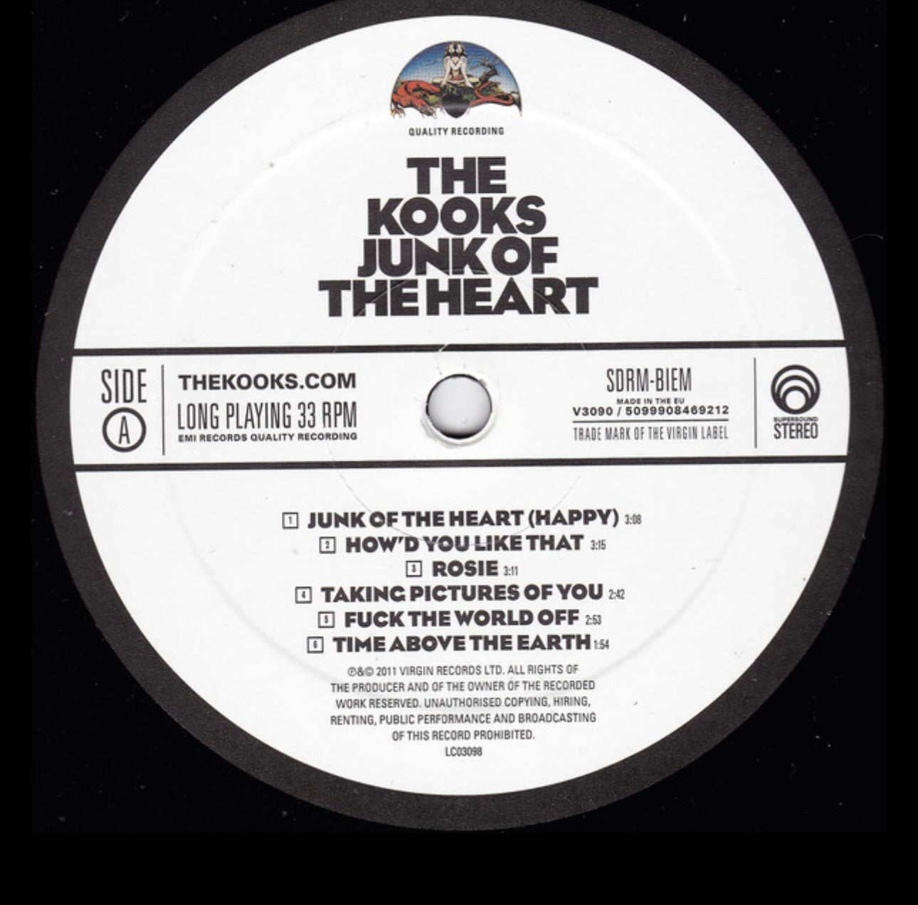 The Kooks Junk of the Heart (Black Vinyl LP) 2011