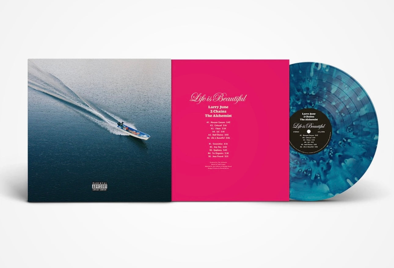 Larry June, 2 Chains & The Alchemist Life Is Beautiful (Indie Exclusive Blue Vinyl)
